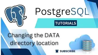 PostgreSQL Changing the DATA directory location