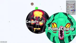 SAME SIZE POPSPLIT KING?! X15 POPSPLITS & UPWARD LINESPLIT // Agar.io
