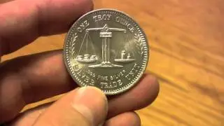 Silver Bullion Bug - 1 ounce Eagle and Flag Silver Trade Unit Round