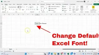 How to Change the Default Font Used When Creating New Workbooks in Microsoft Excel! #msexcel #howto