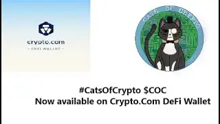 #CatsOfCrypto now AVAILABLE on Crypto.Com DEFI Wallet #memecoins #crypto #cryptonews #solana