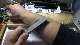 Lion steel Chad Nichols damascus steel performance.