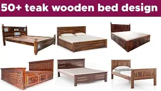 simple teek wooden bed design  || king size bed design || G.2S furniture
