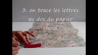 customiser des lettres en bois
