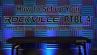 How To Set Up Your Rockville RTBL4 Adjustable Height DJ Table Folding Legs + Carry Bag 20