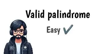 valid palindrome || super easy || Neetcode 150 roadmap solution