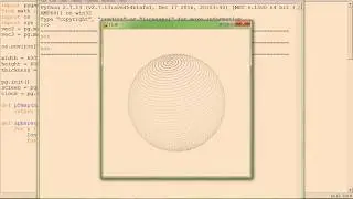 3 Dimensional sphere in python moving along the 3 axis