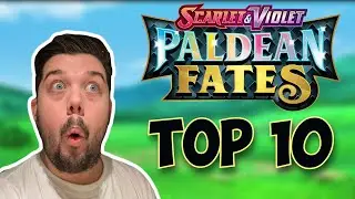 Top 10 - De bedste kort fra det nyeste Pokemon s&aelig;t Paldean Fates!