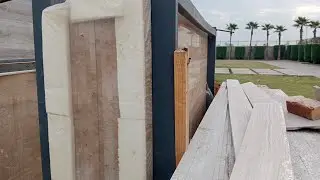 Travertine High Gloss Polish Marble Slabs