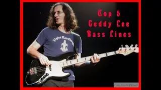 Geddy Lee RUSH Bass Riffs! Top 5!