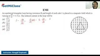 Induced Current in Magnetic Field JEE 12th Physics Electro Magnetic Induction