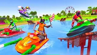 Jet Ski Racing Jetski Shooting Amazing Speedboat Driving Android Gameplay By Games Zone