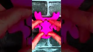Using Pink Kinetic Sand I Prepared a Puzzle Piece