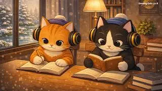 No Rush, Just Cozy Cats ❄️ Slow Lo-Fi Jazz for Sleep, Study & Calm Focus