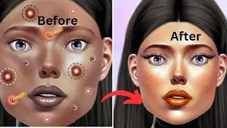 fun spa and makeup💄 game for girls Barbie girl💕...makeup with me💄💞. #spa #makeup #barbie #girlgames