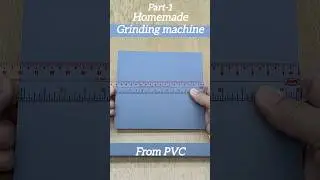 Homemade grinding machine from PVC | #grinding #machine #experiment #dcmotor #inventions #diy #wood
