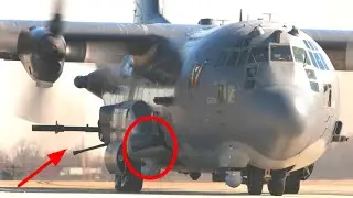 Why US Airforce Install Many Howitzer And Machine Gun On AC-130 Cargo Plan