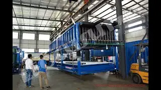 On site delivery of block ice machine