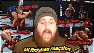 MMA GURU REACTS TO ALL DOLIDZE VS HERNANDEZ FINISHES !!