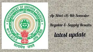 Ap Sbtet c16 4th Sem Regular & Supply Results latest update 2021 || Ap Sbtet latest news today