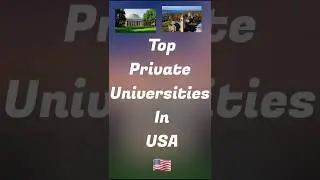Private Universities in USA 🇺🇸