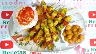 PINCHITOS DE POLLO Y VERDURAS | Mis Recetas Marroquí