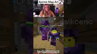 Ayvree Sees Map Art Of Her! #donutsmp #minecraft #ayvree #drdonut