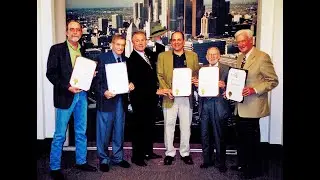 Gary Goltz, Kelly Crawford, Bill Boyett, Art Gilmore, Herb Strock,  Tom LaBonge  4-12- 2002