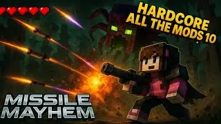 HARDCORE MINECRAFT - ALL the MODS 10 - Day 21: Can the Twilight Bosses handle MICROMISSILES???