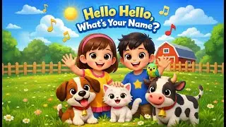 Hello Hello, What&rsquo;s Your Name 👋  Kids Song with Rita & Sakaraj  Learn Names