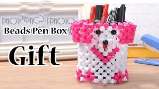 How to make Pen Box Craft Gift Finished  || Crystal Bead