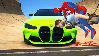 GTA 5 Water Ragdolls Spiderman VS BMW M4 (Euphoria Physics Fails and Funny Moments)