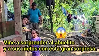 😱VINE A SORPRENDER AL ABUELITO Y A SUS NIETOS CON ESTA GRAN SORPRESA.😱