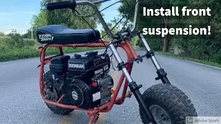 How to install front suspension on a minibike