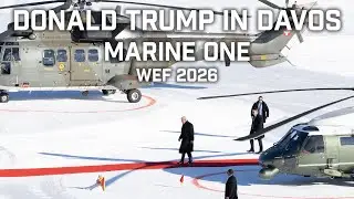 Marine One in Davos: US-Pr&auml;sident Donald Trump | WEF 2026 | 21.01.2026, Davos