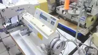 Juki Computer Auto thread cutting single needle lockstitch machine tutorial | Used machine