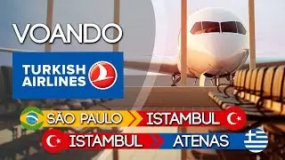 🇬🇷 Grécia 1 - Voando TURKISH GRU-IST-ATH + ônibus aeroporto - Atenas @PatriciaViaja