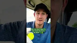 PSA: You Don't Need To Use Driver For Every Tee Shot. Course Management Golf Tips! #golf