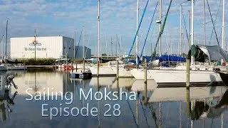 Fiberglassing Bow, Sewing Winch Covers on a Beneteau - SM EP 28
