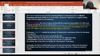 RECORDING - LAW OF CONTRACT: INTENTION TO CREATE LEGAL RELATIONS