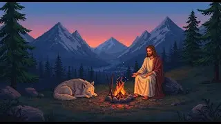 Rest here, traveler&hellip; Jesus watches over you and the wolf tonight