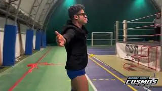 AWS Wrestling Cosmos 1 Giant Warrior vs Alex Caviale