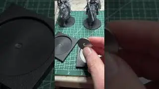 Conquest Minis Falling Over? Magnetize Them onto their Square Bases (works for infantry too)