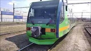 Поездка на красивом рельсовом автобусе Uran VT42