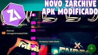 NOVO ZARCHIVER APK MODIFICADO (By ByFiEn Studio) MOD APK