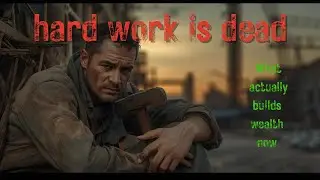 Hard Work is Dead: What actually builds wealth now