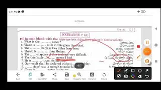 Syntax.Exercise 7A.