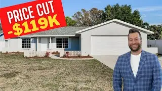Inside an Apollo Beach Florida Pool Home For Sale with MASSIVE Price Cut as the Housing Market Falls