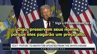 Trump: Patriotas iranianos, continuem protestando. A ajuda est&aacute; a caminho.