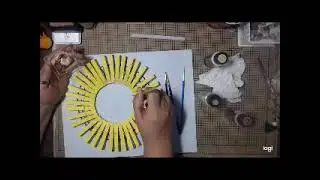 Clothes pin wreath DT project